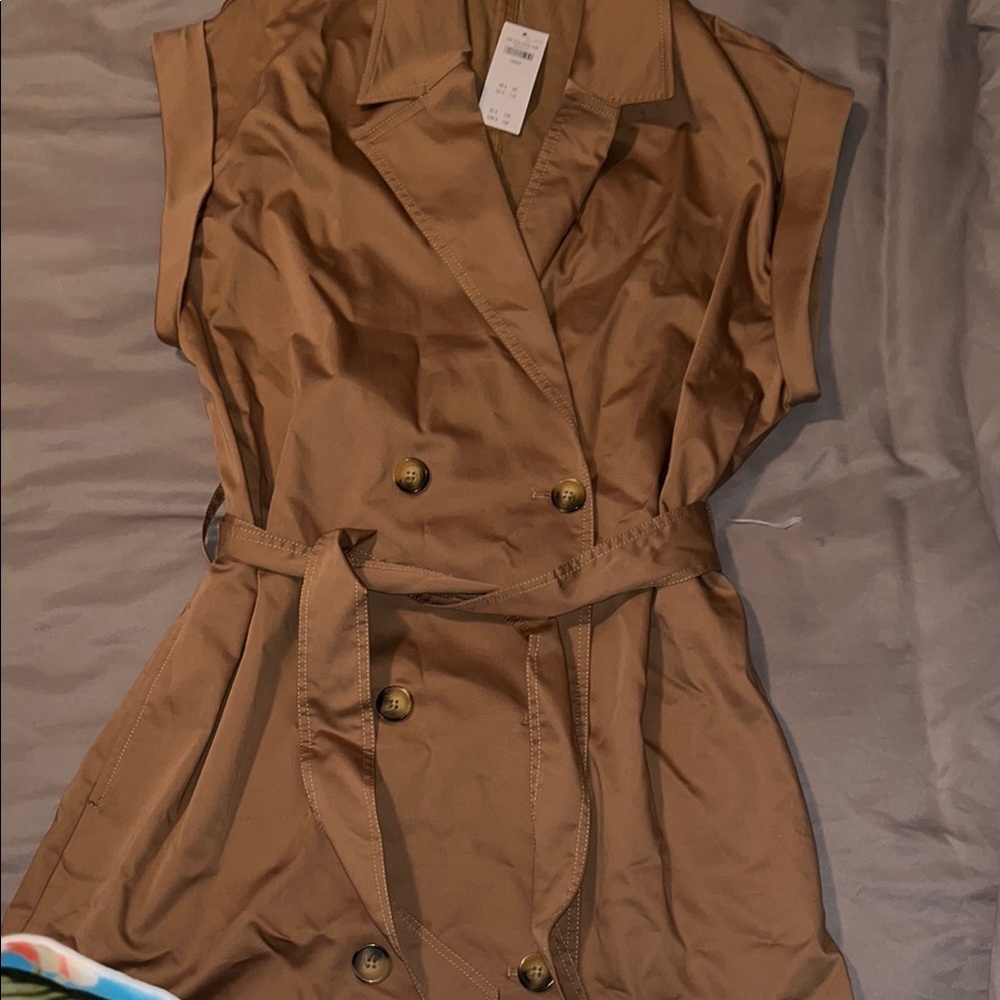 Abercrombie & Fitch Tan Sleeveless Dress